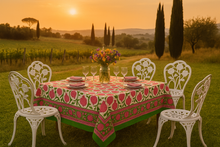 Load image into Gallery viewer, Pomegranates tablecloth and placemats