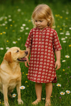 Carica l'immagine nel visualizzatore di Gallery, Pigiama e scamiciato bambini Elefanti Rosso