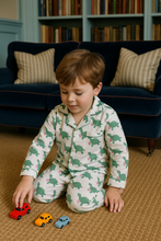 Load image into Gallery viewer, Turtles and flowers kids pajamas