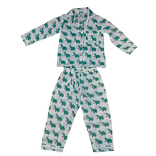 Load image into Gallery viewer, Turtles and flowers kids pajamas