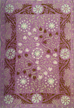Load image into Gallery viewer, Telo copriletto-copridivano con ricami multicolor