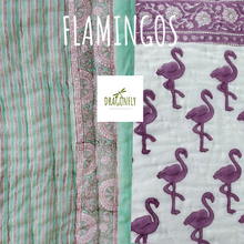 Load image into Gallery viewer, Flamingos quilt