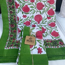 Load image into Gallery viewer, Pomegranates tablecloth and placemats