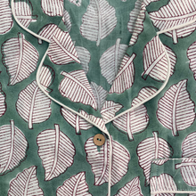 Load image into Gallery viewer, Sage leaves pajamas