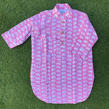 Load image into Gallery viewer, Pink elephants kid's pajamas and dress