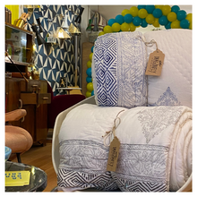 Load image into Gallery viewer, Blue Matrix quilt