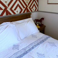 Load image into Gallery viewer, Blue Matrix quilt