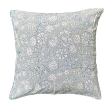 Load image into Gallery viewer, Light Blue & Sage decorative cushion cover