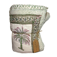 Load image into Gallery viewer, Trapunta Green Palm Trees
