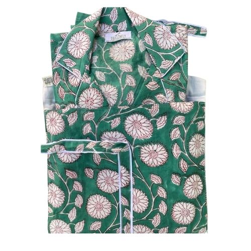 Green Daisy pajamas