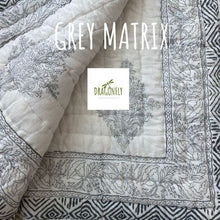 Load image into Gallery viewer, Gray Matrix quilt
