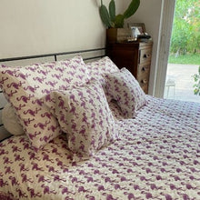 Load image into Gallery viewer, Flamingos decorative/bed cushion cover
