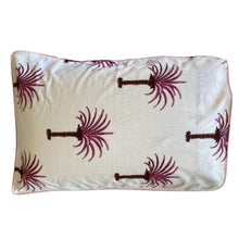 Load image into Gallery viewer, Pink Palm Trees decorative/bed cushion cover
