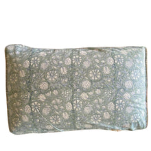 Load image into Gallery viewer, Light Blue Sage &amp; Honeycomb Bed Pillow Cover
