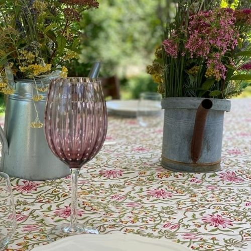 Paradise Birds tablecloth and placemats