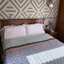 Load image into Gallery viewer, Lotus Gate Quilt
